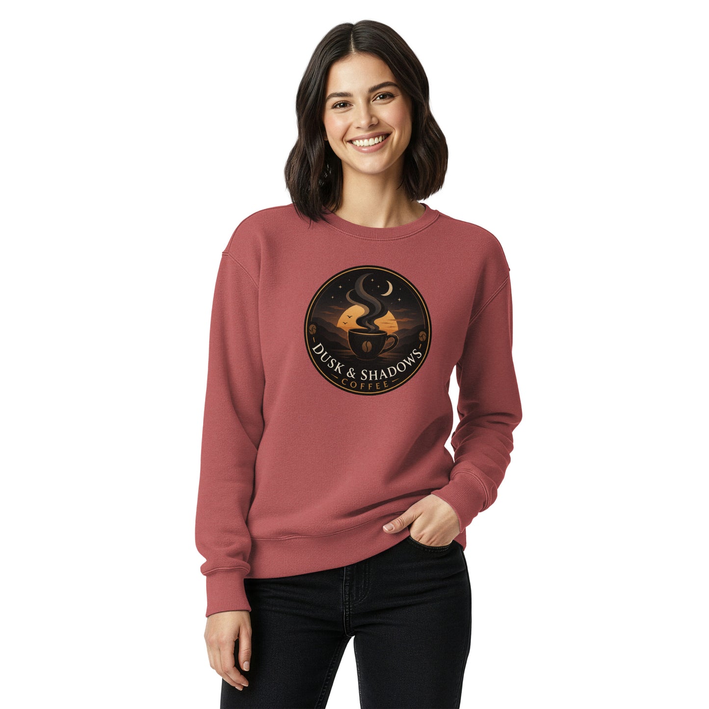 Unisex garment-dyed sweatshirt